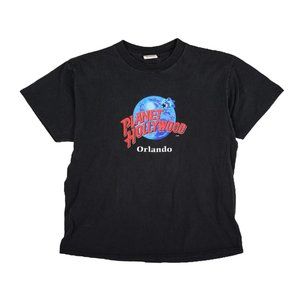 Vintage 90s Single Stitch Planet Hollywood Tee made in USA